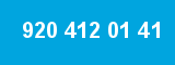 920 412 01 41